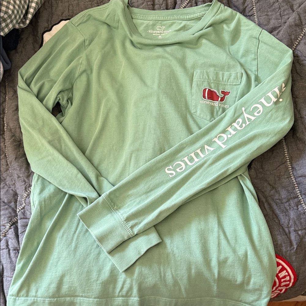 Vineyard Vines Kids Mint Long Sleeve Tee